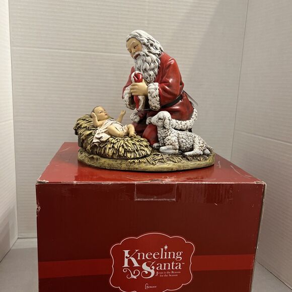 Santa w Baby Jesus Figurine Joseph Studio Nativity Christmas Display - Picture 2 of 9